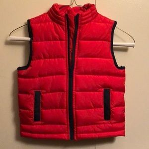 Janie & Jack Red Winter Vest